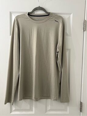 BRADY Long Sleeve Crewneck Shirt - Sage/Taupe